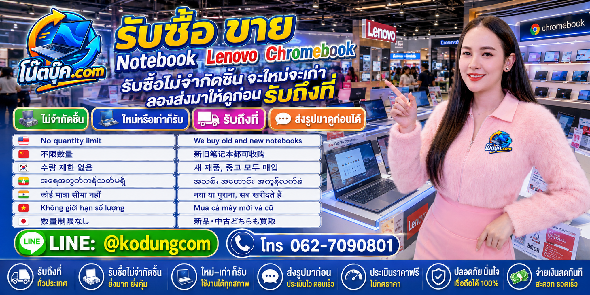 Lenovo Chromebook เก่า ไม่ได้ใช้งาน ตกรุ่น และปลดระวาง ยังส่งประเมินตามสภาพได้